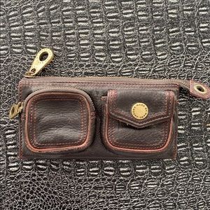 Marc by Marc Jacobs brown burgundy leather wallet